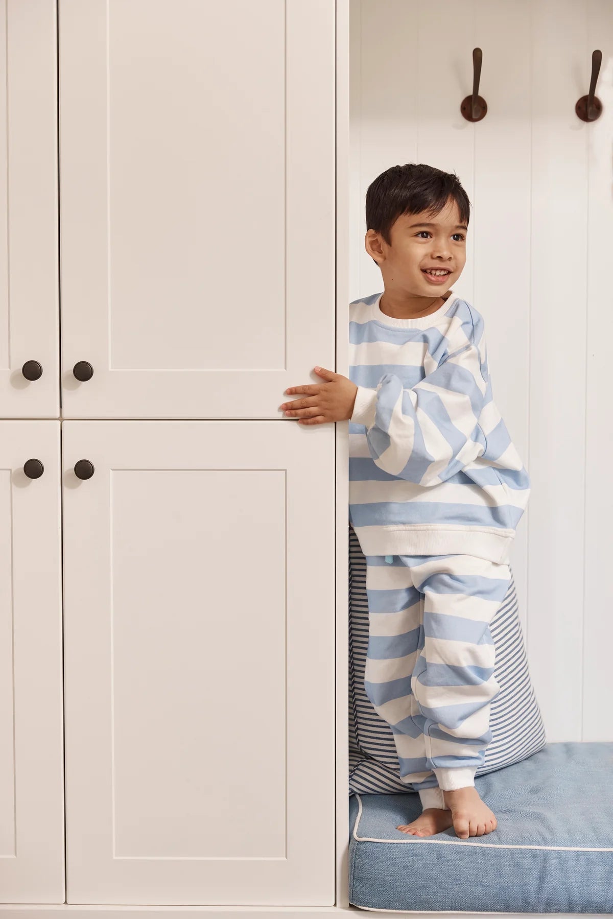 Stripe Sweat Pant - Blue