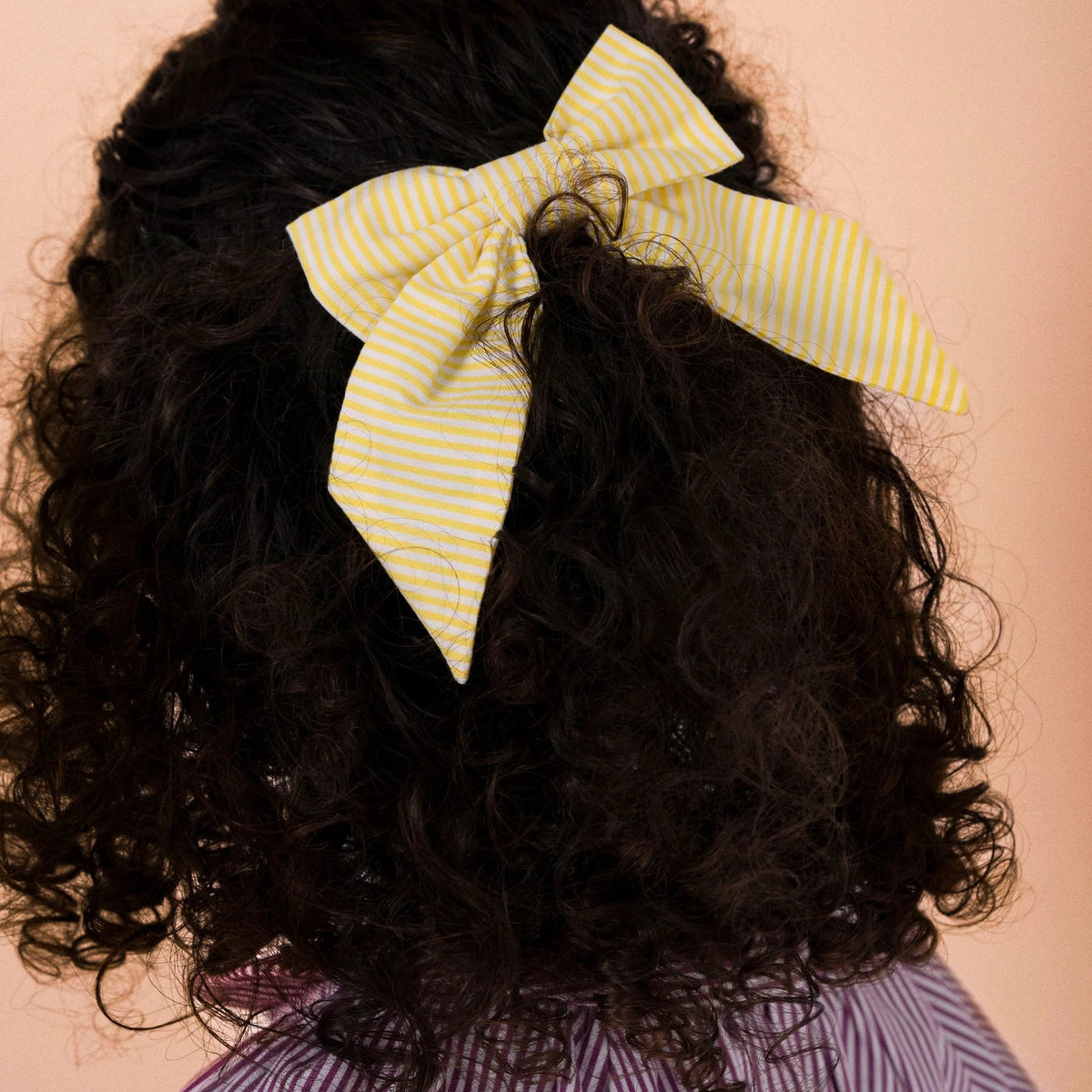 Carlotta Bow Clip - Jaun Stripes