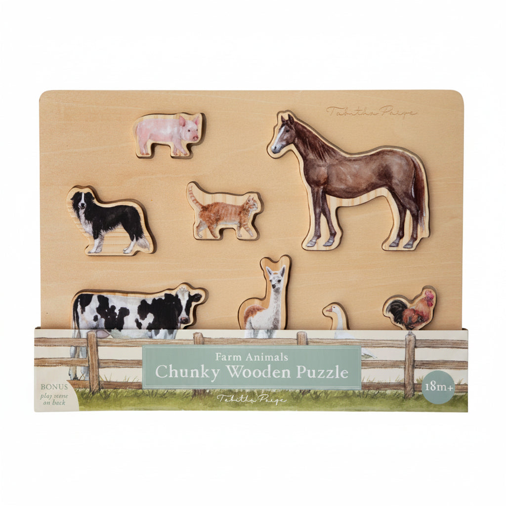 Farm Animals Wooden Puzzle