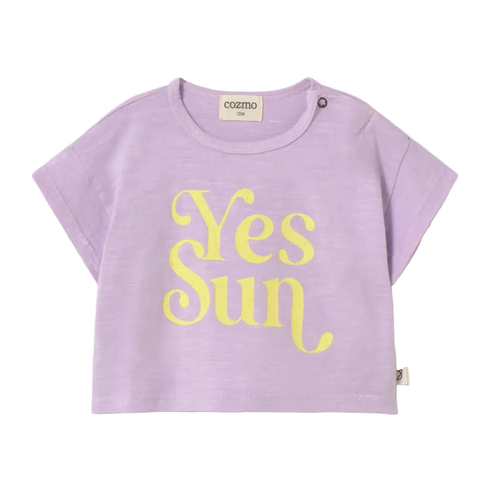 'Yes Sun' Tee - Lavender