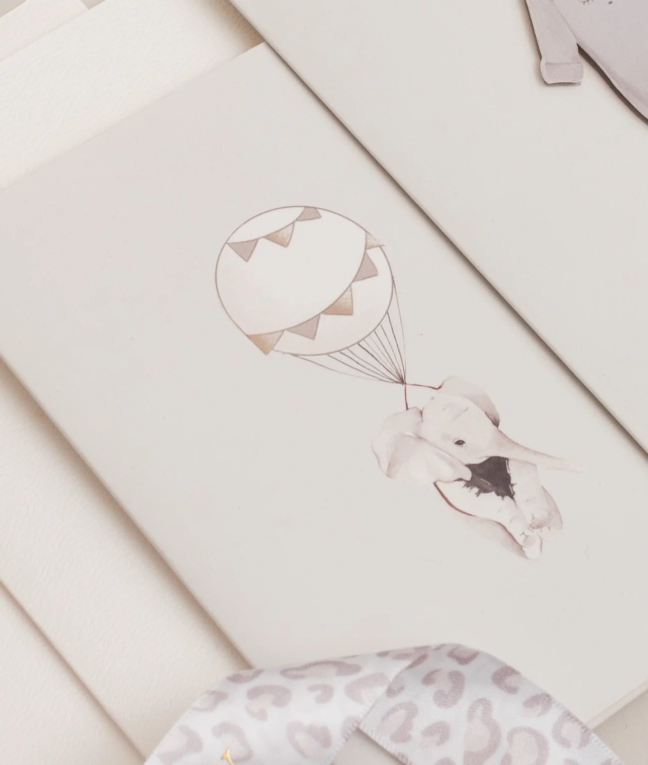 Flying Elephant Greeting Card
