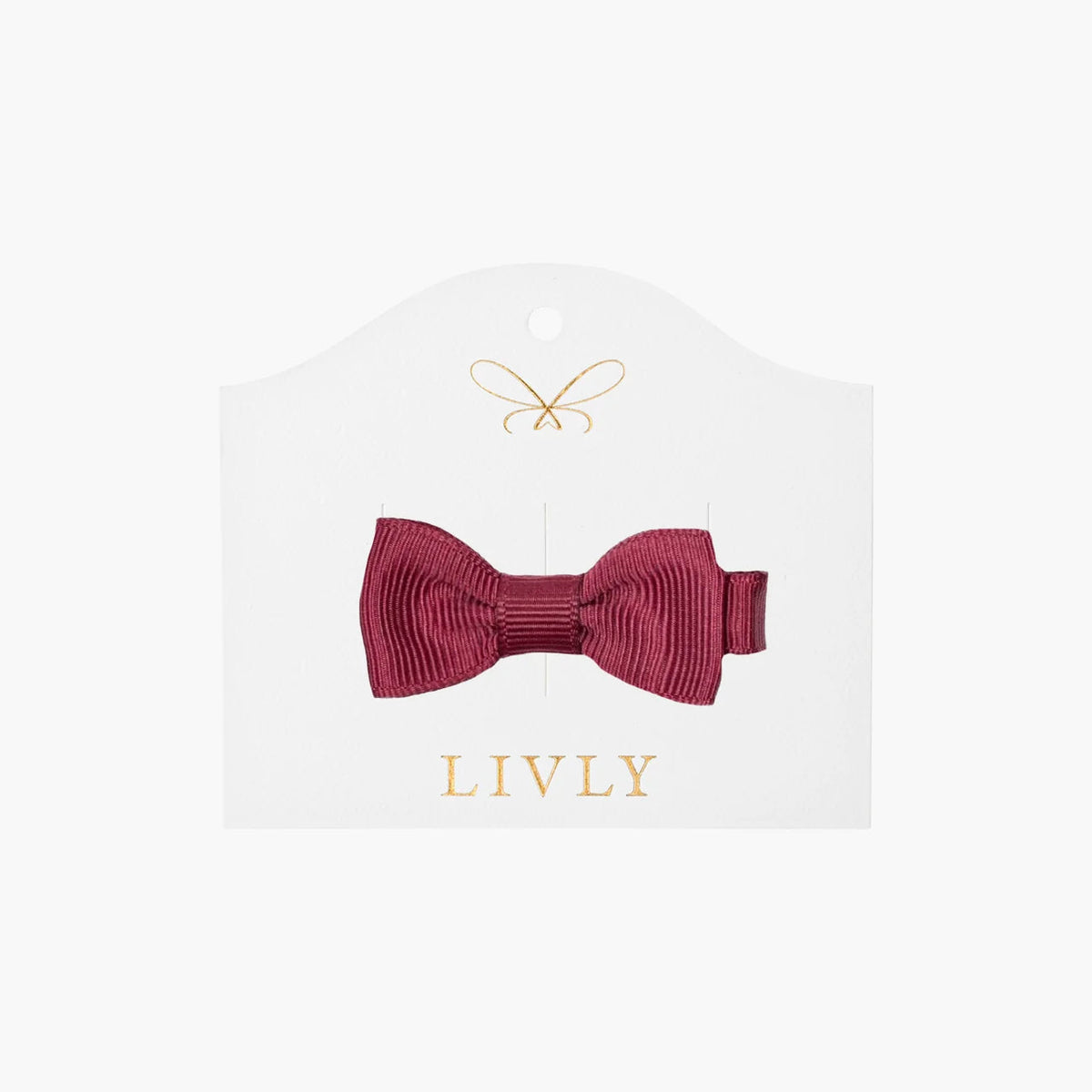 Small Bow - Burgundy
