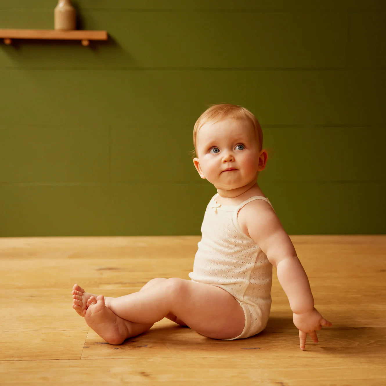 Camisole Bodysuit - Natural Pointelle