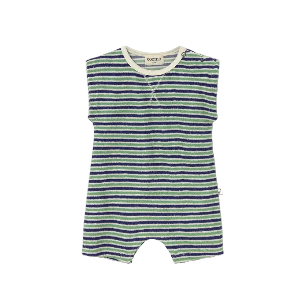 Corey Jumpsuit - Green/Blue