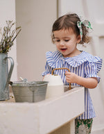 LOIR Paris Capucine Shirt - Blue Stripes 9M