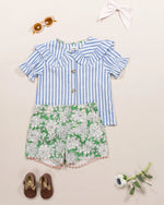 LOIR Paris Capucine Shirt - Blue Stripes 12M