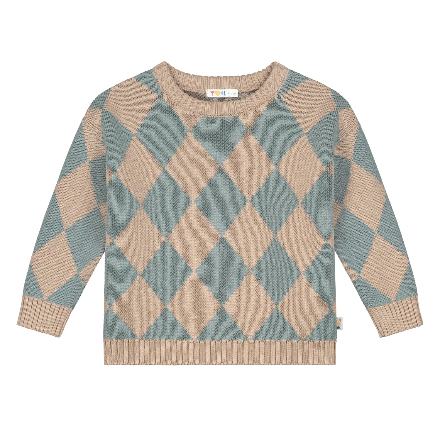 Checkered Knitted Jumper - Frozen