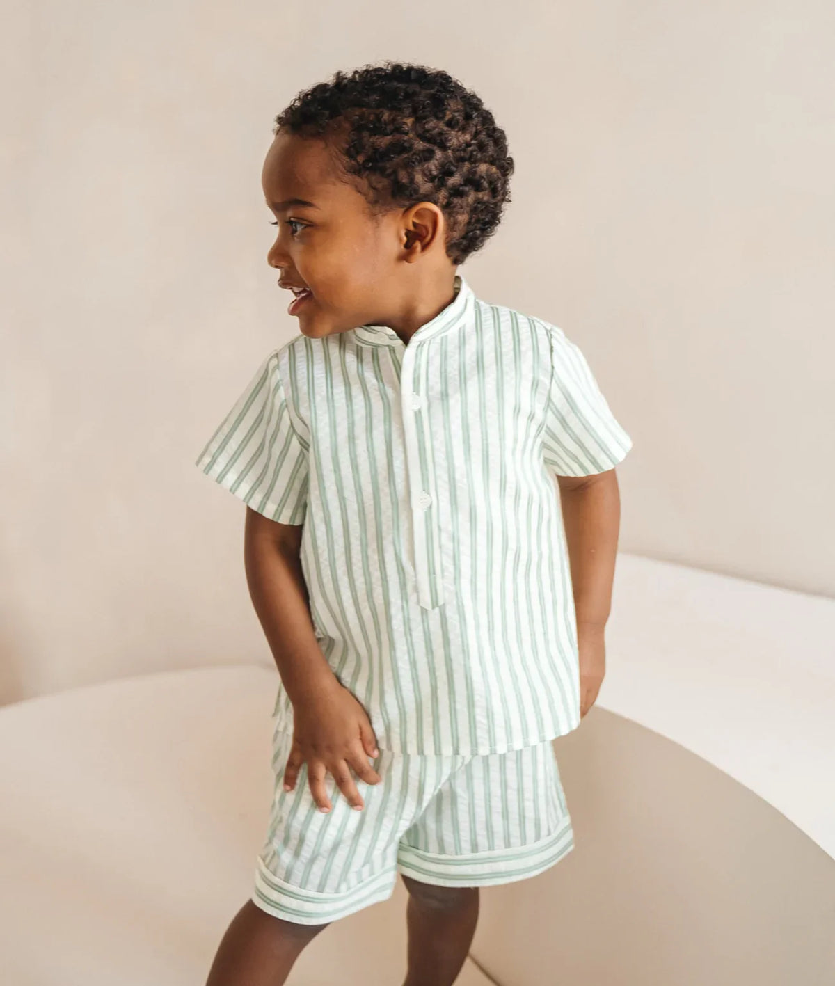 LIVLY Emil Shorts Light Green 18-24m
