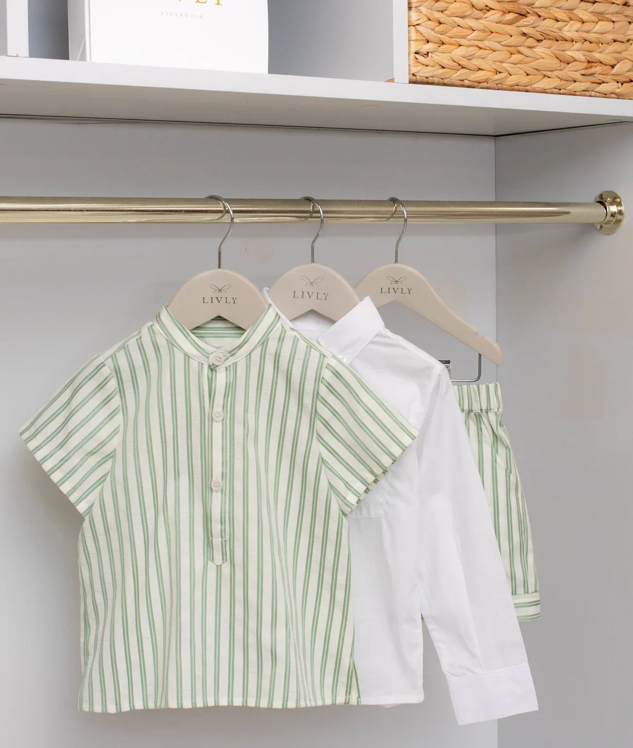 LIVLY Emil Shirt Light Green 3-4Y