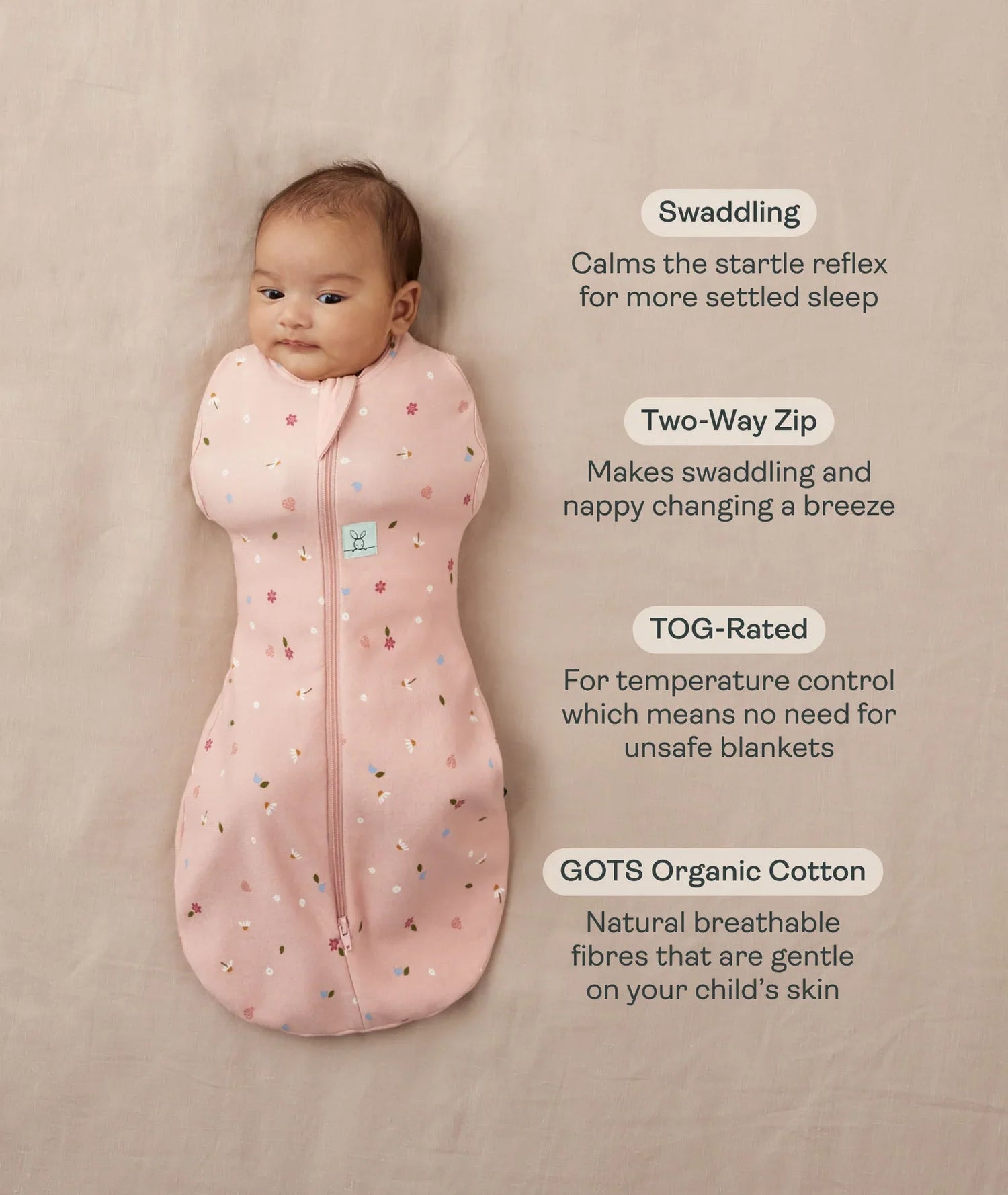 ErgoPouch Cocoon / TOG: 0.2 / Daisies