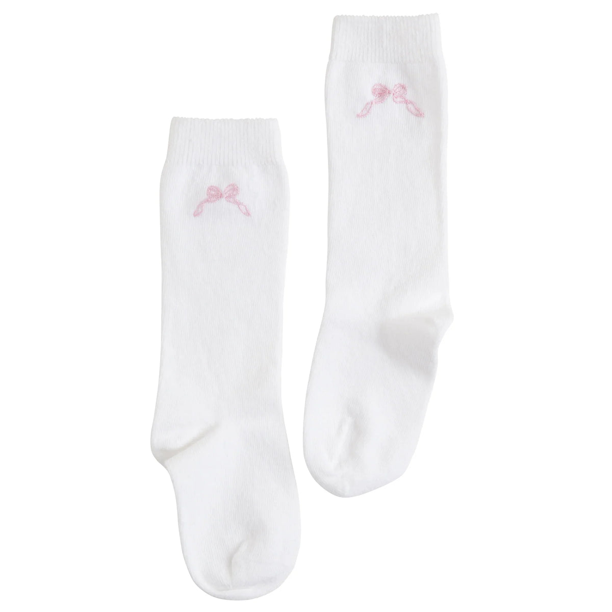 Little English Knee Highs - Pink Bow - Baby