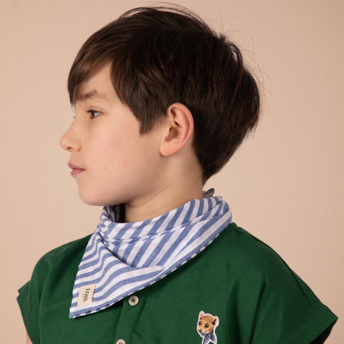 Bandana Scarf - Blue Stripes