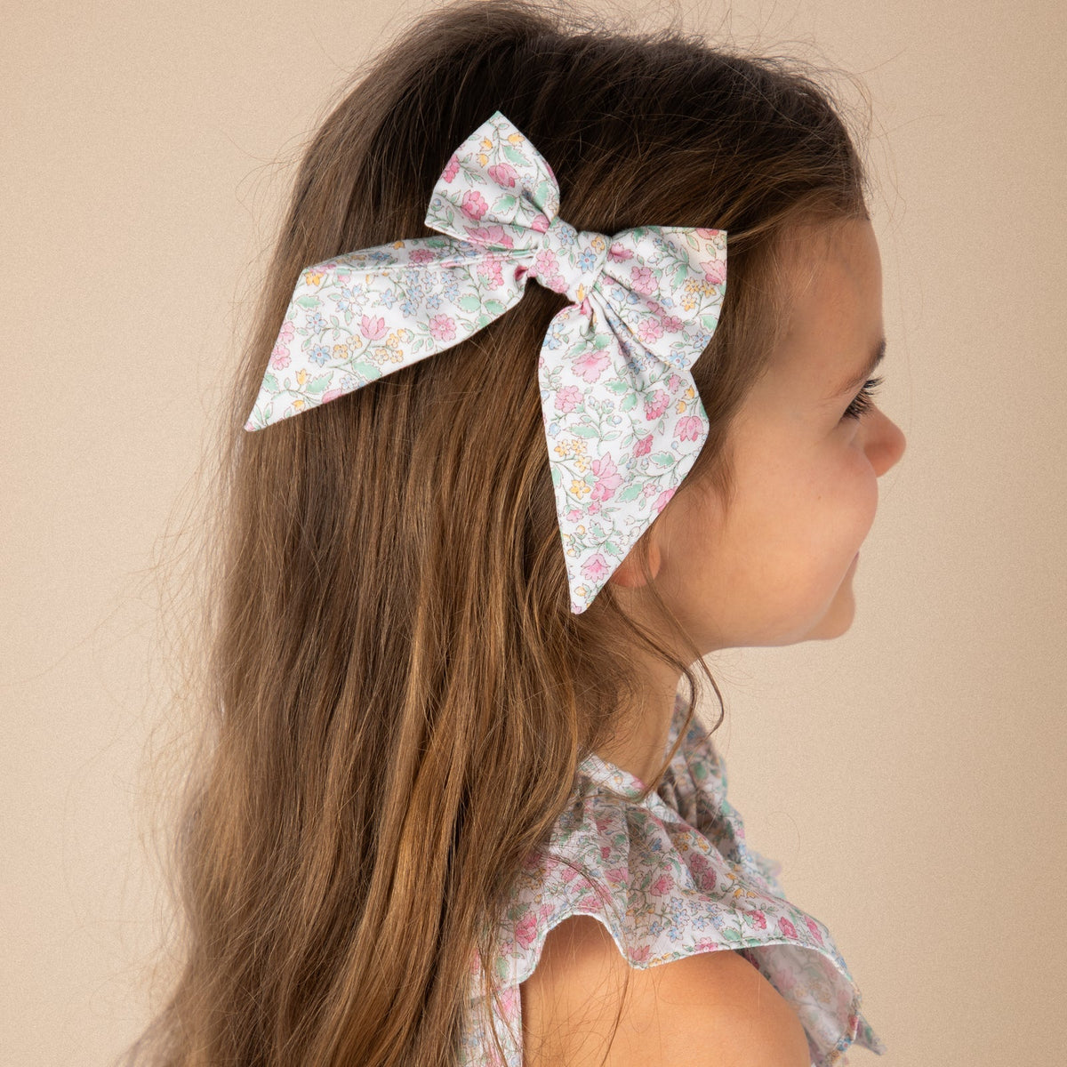 Carlotta Bow Clip - Rosa