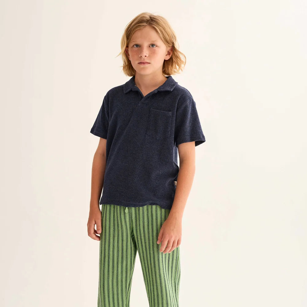 Soft Terry Polo - Dark Blue