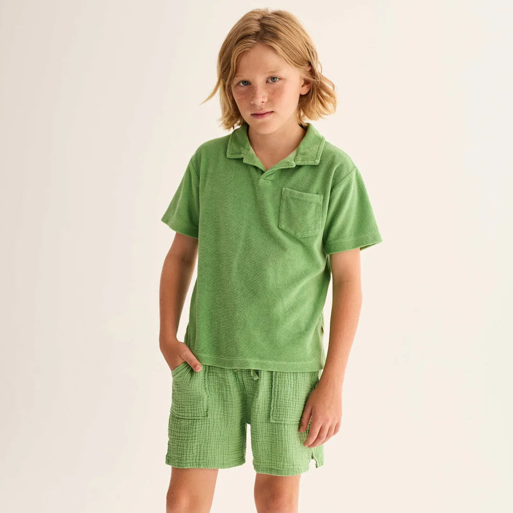 Soft Terry Polo - Green