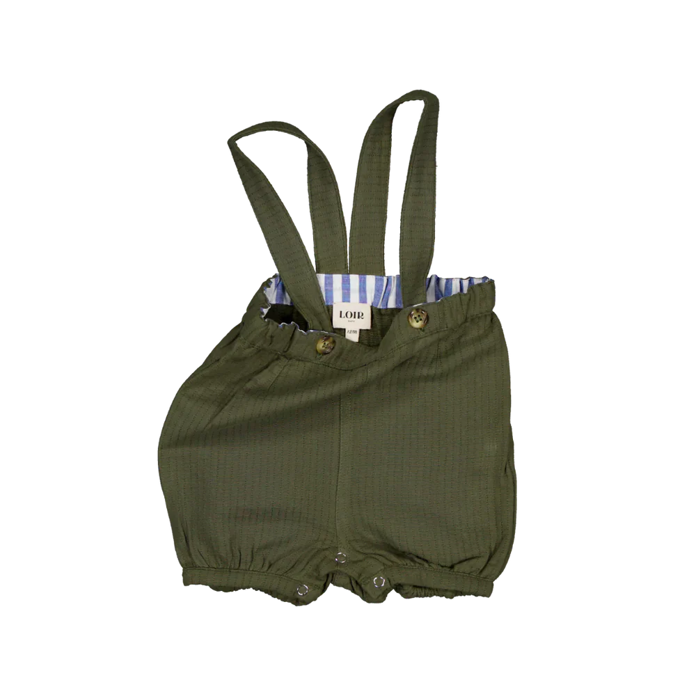 LOIR Paris Bloomer Olive - Green Cotton 18M