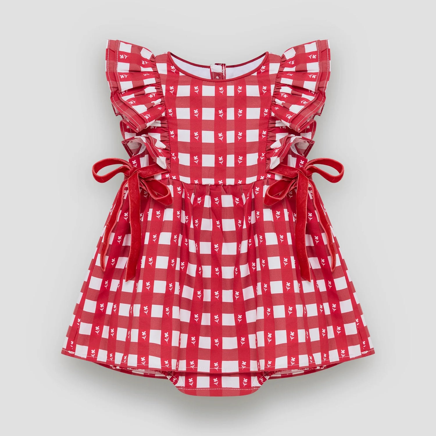 Red Frill Romper Dress - Little Harry Hampton