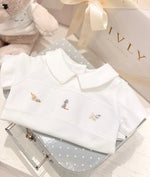 LIVLY Puppies Summer Romper White 9-12m