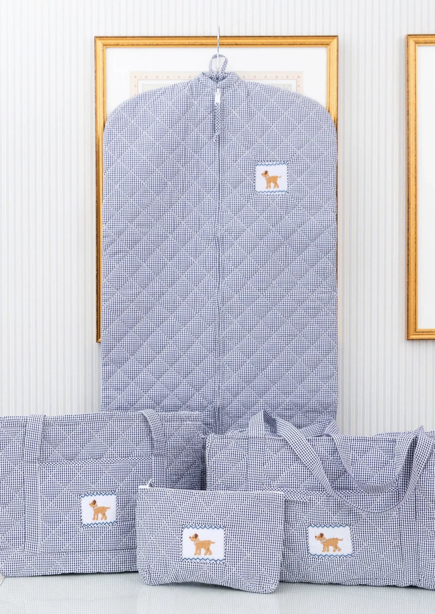 Quilted Luggage Boy Lab - Cosmetic Bag