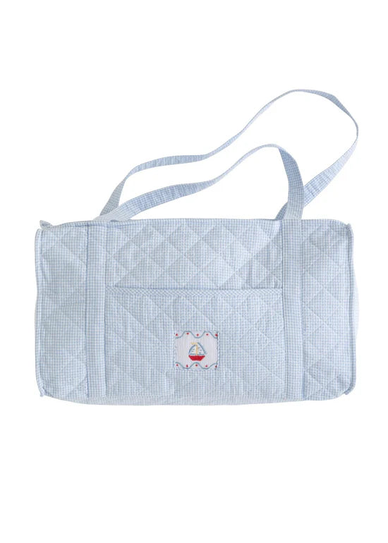Quilted Luggage Sailboat - Duffle Bag