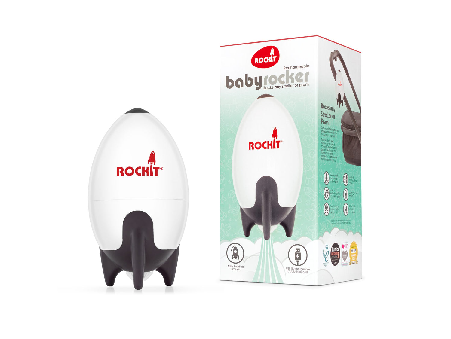 Rockit Rechargeable Portable Pram Rocker