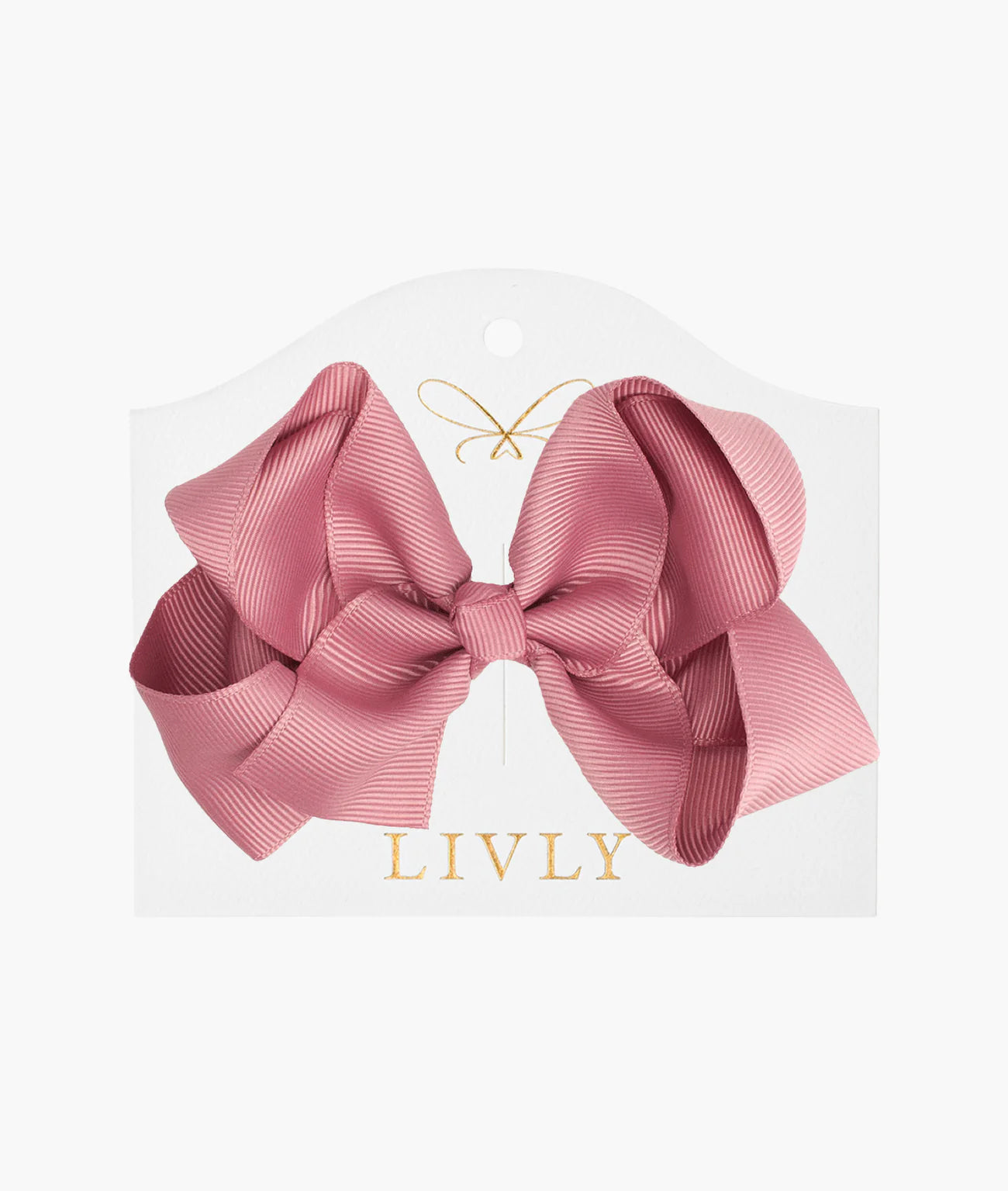 Bow - Rosy Mauve - Large
