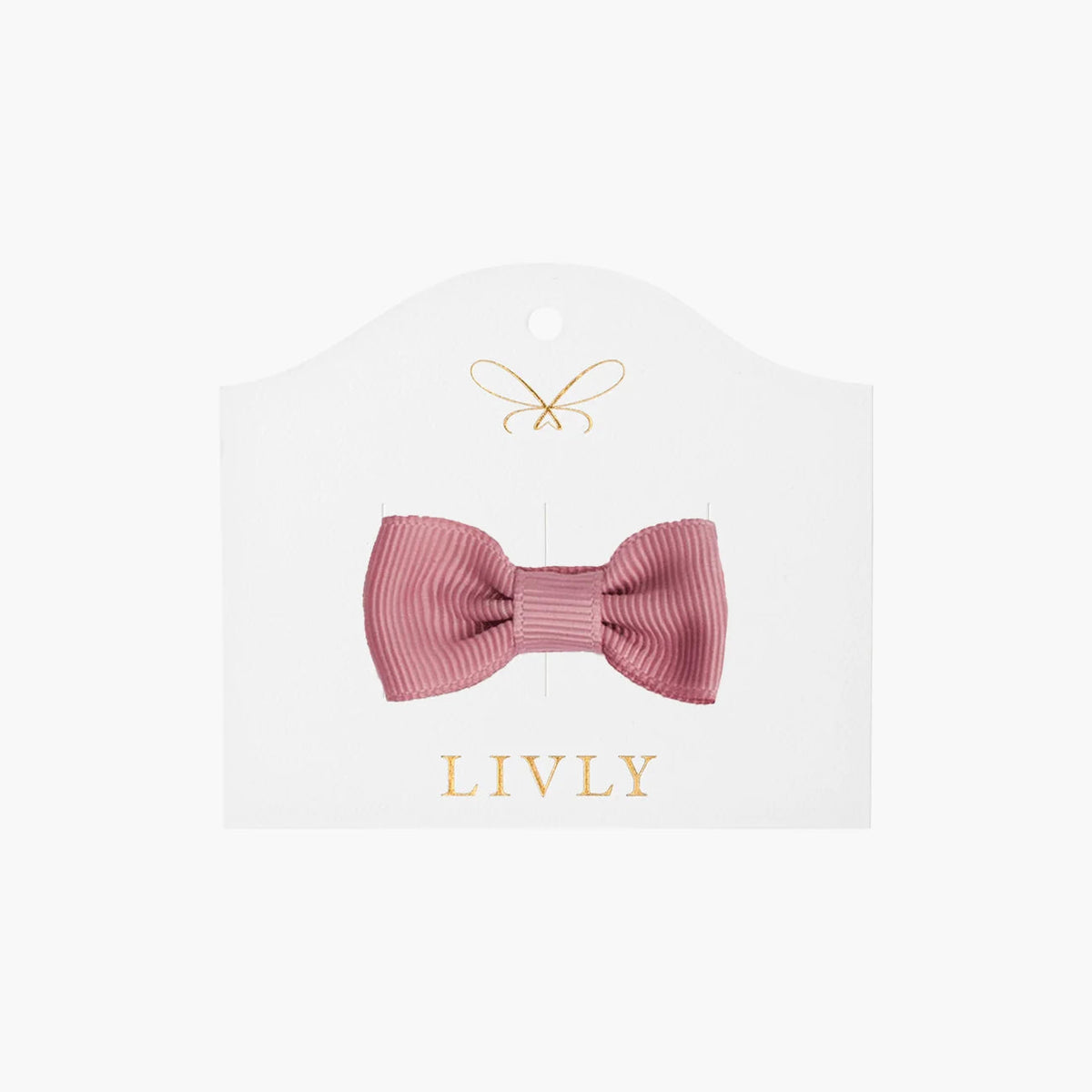 Small Bow - Rosy Mauve