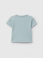 SNUG Ribbed T-Shirt — Mint Blu - 3M