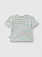 SNUG Striped T-Shirt — Mint Blu - 6M