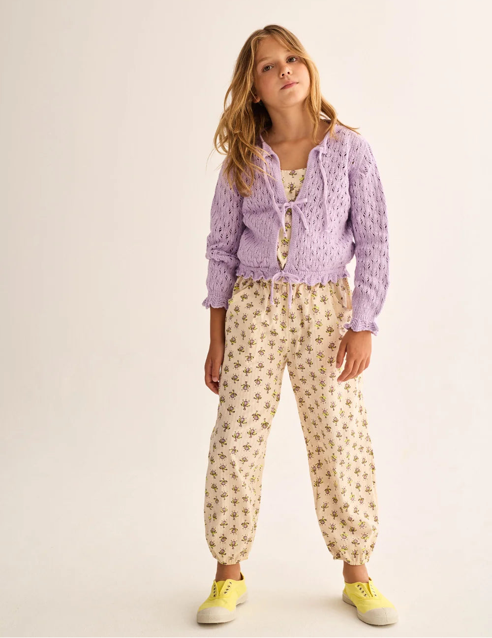 Flower Print Jumpsuit - Lavender