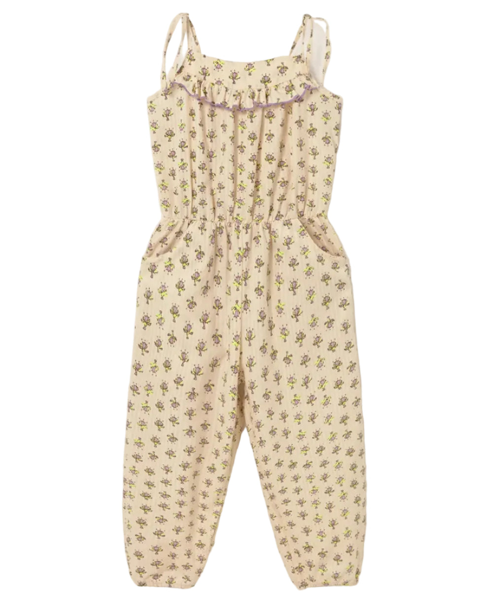 Flower Print Jumpsuit - Lavender