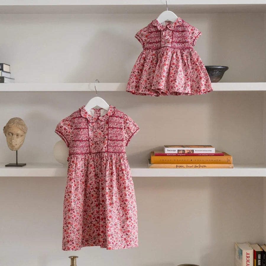 Floral Scarlett Baby Girl Hand-Smocked Set