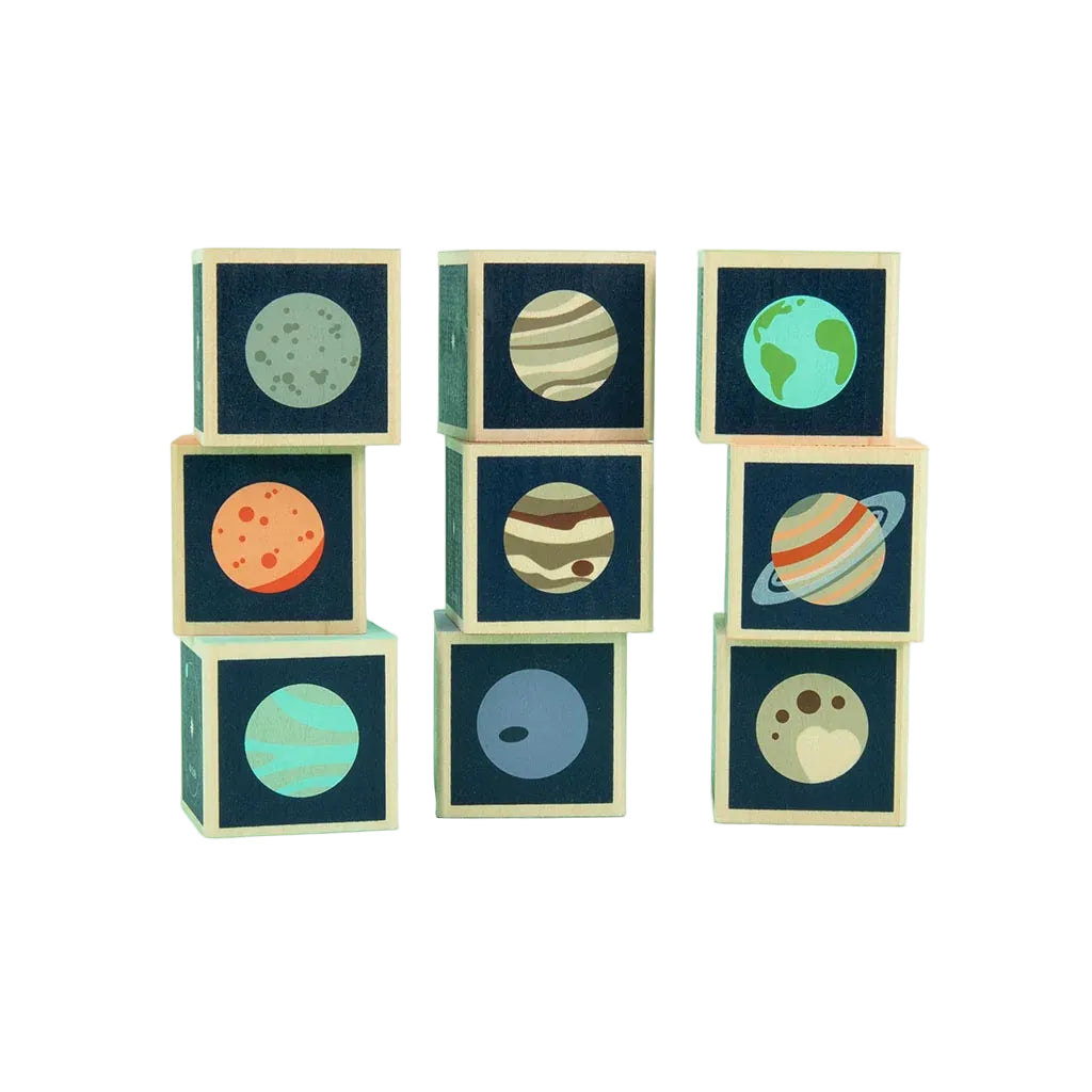 Solar System Wooden Blocks