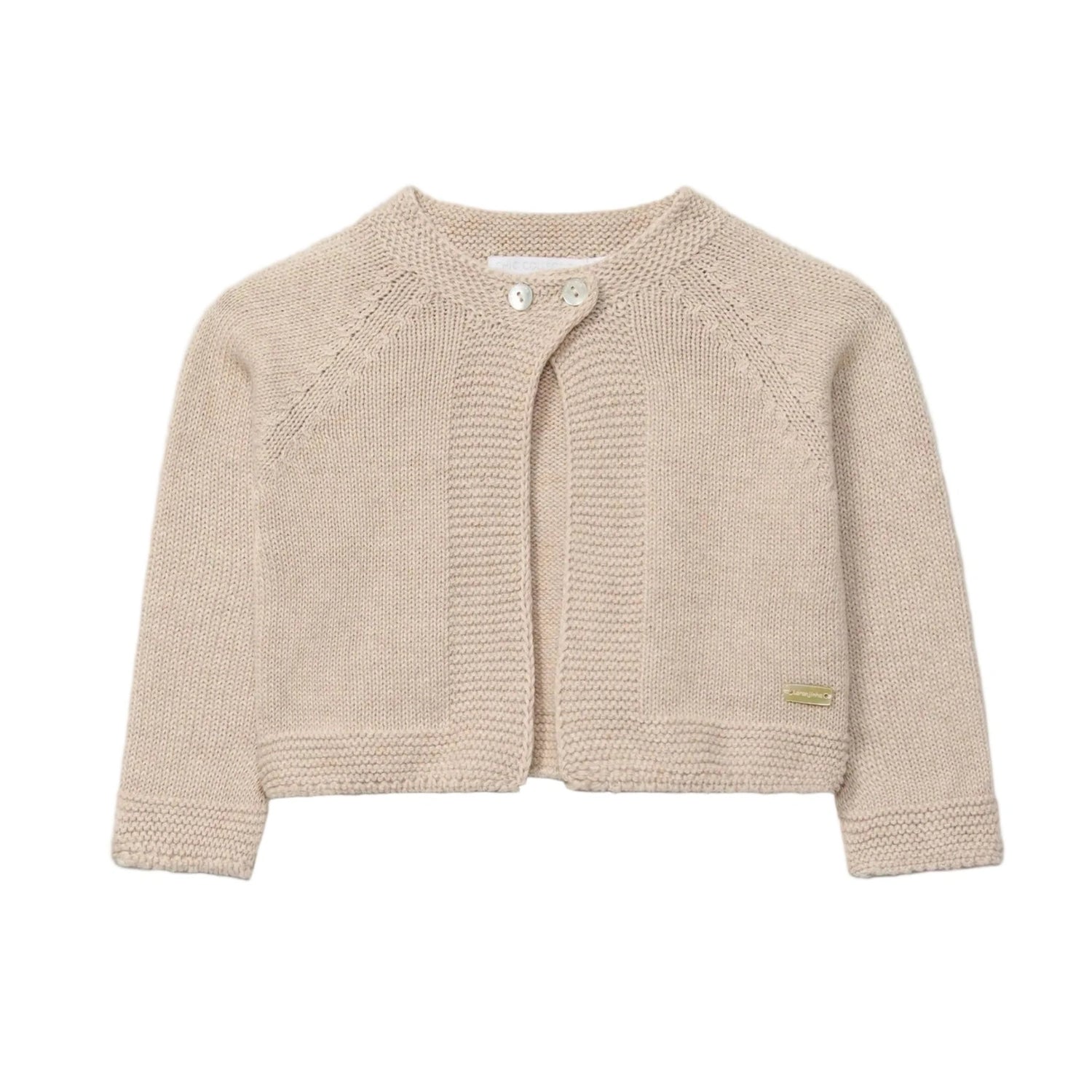 Knitted Cardigan Jacket - Sand