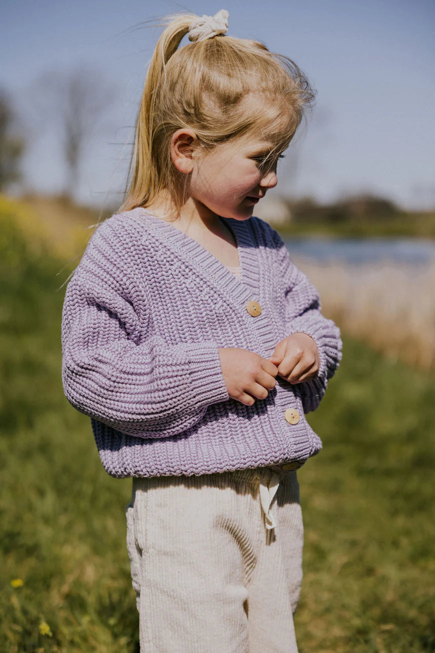 Knitted Cardigan - Lilac