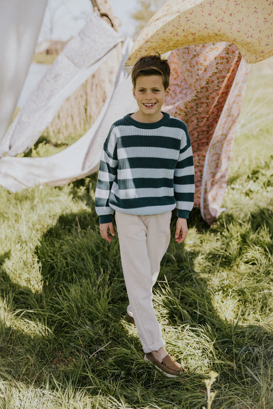 Knitted Jumper- Blue Bird