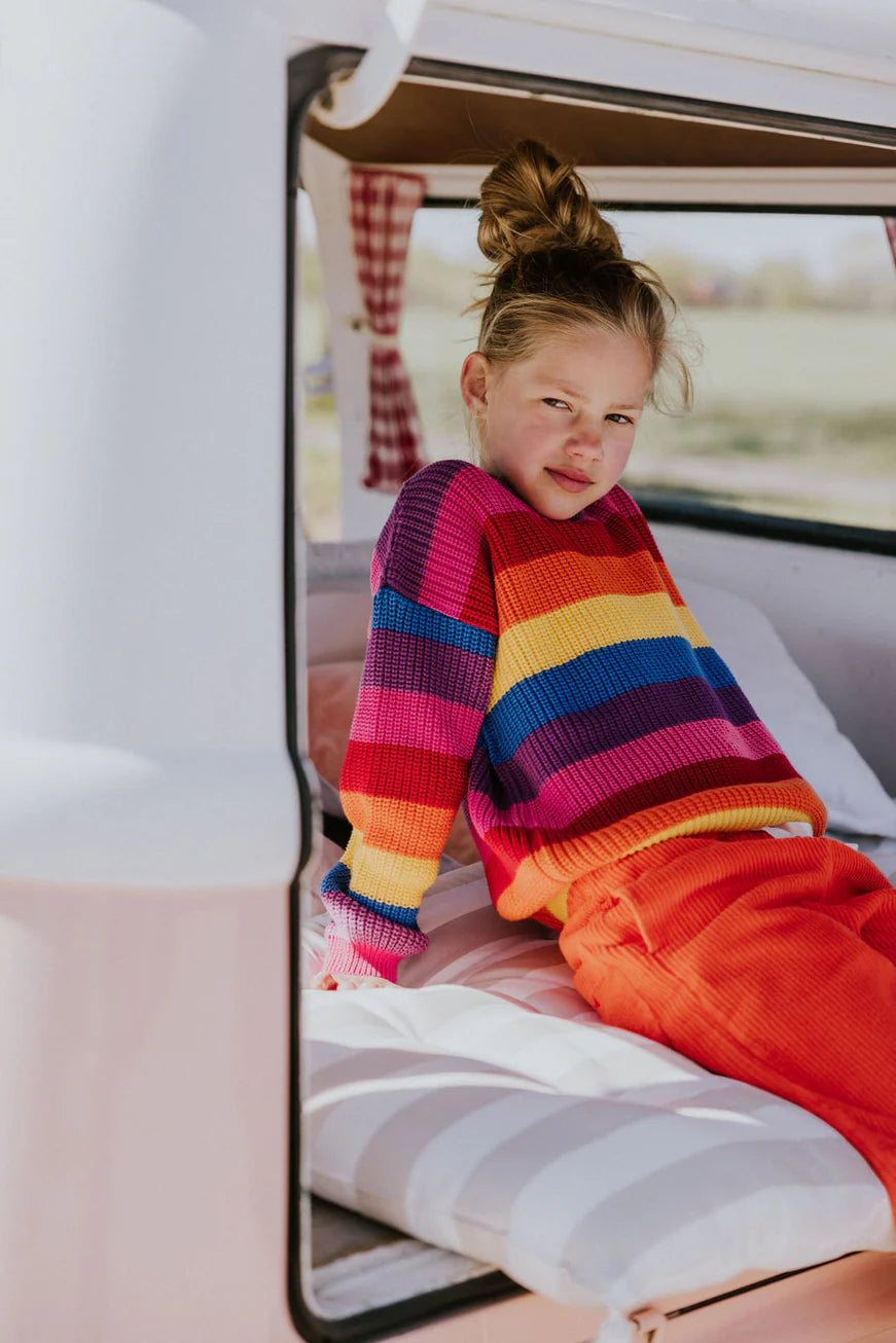 Knitted Jumper - Rainbow Glow