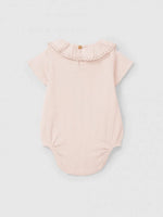 SNUG Body Ajours with Ruffle Collar — Pink - 3M
