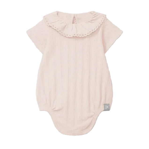 SNUG Body Ajours with Ruffle Collar — Pink - 1M