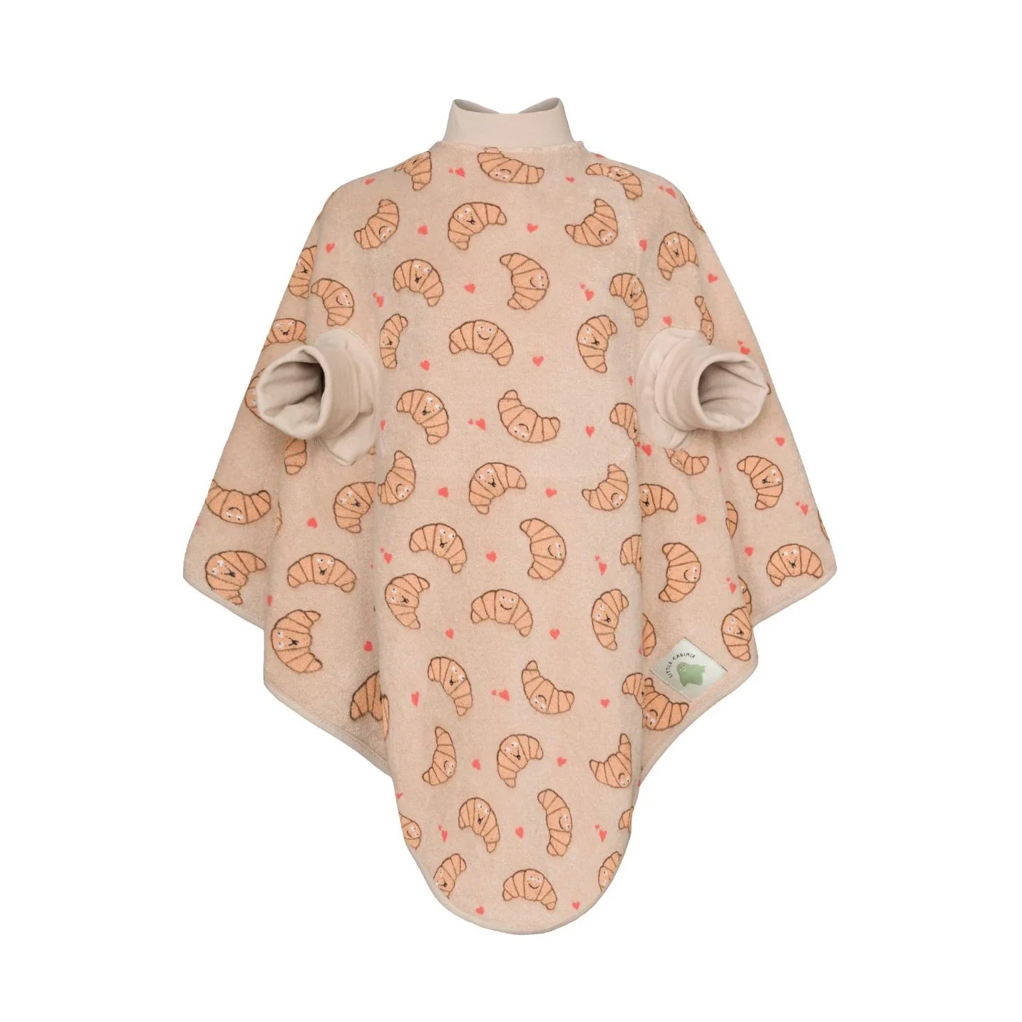Waterproof Terry "Boo" Bib - Croissant