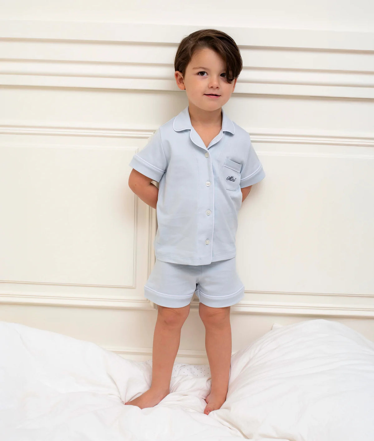 Pima Cotton Pyjamas - Blue