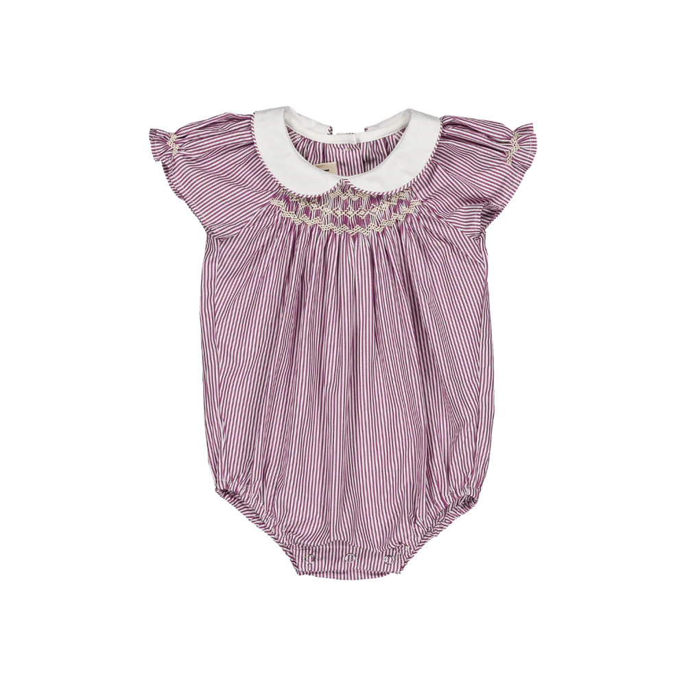 Romper Bilbao - Bordeaux Stripes