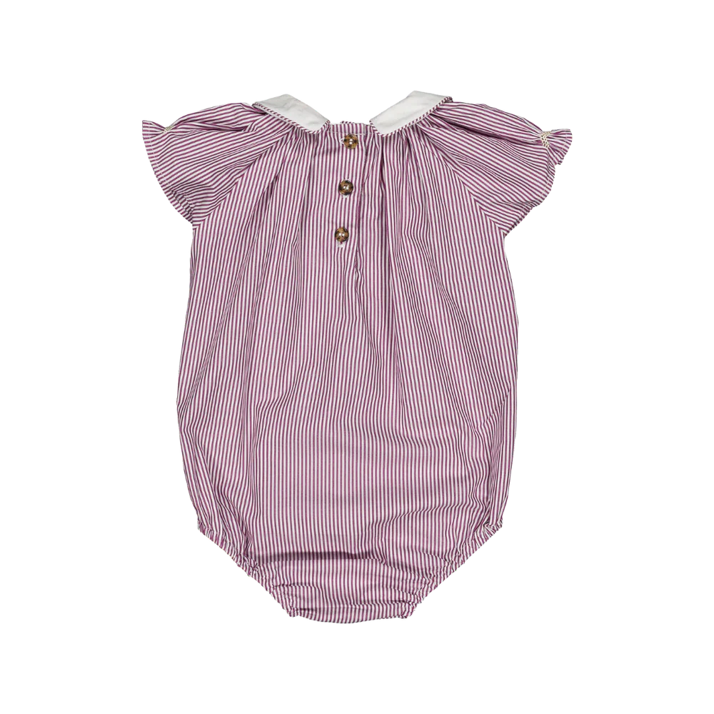 Romper Bilbao - Bordeaux Stripes