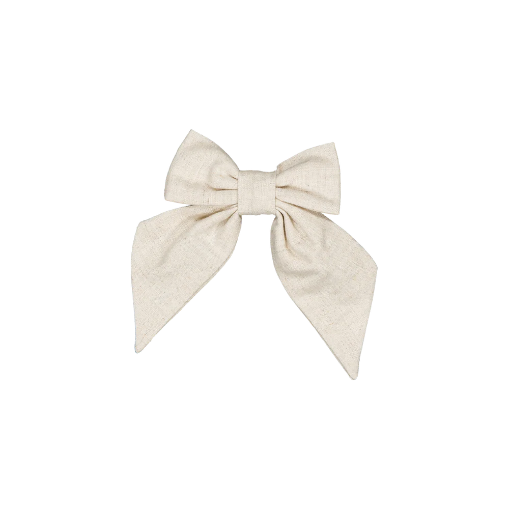 Carlotta Bow Clip - Ecru